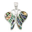 Abalone Butterfly Pendant in Sterling Silver, 29mm - Sophia Jewelers