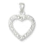 Sterling Silver Stellux Crystal Heart Pendant