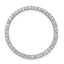 Sterling Silver Rhodium-platedCZ Chain Slide Pendant