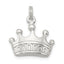 Sterling Silver Polished Crown Charm