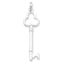 Sterling Silver Polished Key Pendant