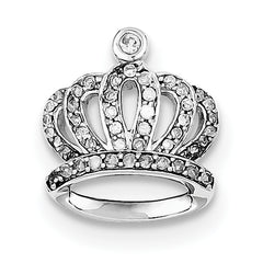 Sterling Silver Rhodium Diam. Pendant