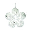 Filigree Flower Pendant in Sterling Silver, 39mm Reversible - Sophia Jewelers