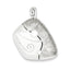 Curl Pendant in Sterling Silver with Cubic Zirconia, 34mm Matte - Sophia Jewelers