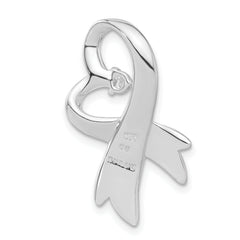 Sterling Silver CZ Heart Pendant