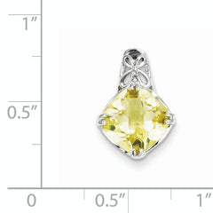 Sterling Silver Lemon Quartz Pendant