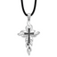 Black Diamond Cross Necklace in Sterling Silver (0.05 ct. tw.) - Sophia Jewelers