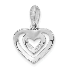 Sterling Silver Marcasite Heart Pendant