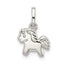 Sterling Silver Rhodium-plated Polished Pony Children's Pendant