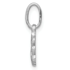 Sterling Silver RH Plated Child's Enameled Butterfly Pendant