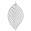 Cutout Leaf Pendant in Sterling Silver, 45mm - Sophia Jewelers