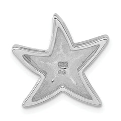 Sterling Silver Blue Crystal Star Pendant