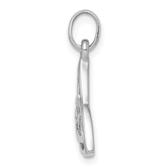 Sterling Silver Rhodium-plated Polished Celtic Symbol Pendant