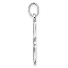 Sterling Silver Rhodium-plated Polished Celtic Symbol Pendant