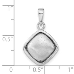 Sterling Silver Polished and Textured Pendant
