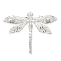 Sterling Silver Satin Finish Diamond Cut Dragon Fly Pin