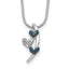 Diamond Slide Necklace in Sterling Silver, 457mm (1/8 ct. tw.) - Sophia Jewelers