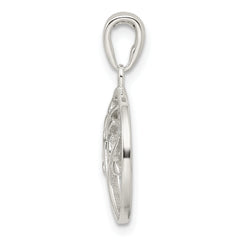 Sterling Silver Polished Tree Pendant