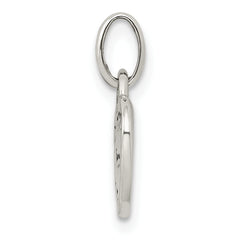 Sterling Silver Antiqued and Polished HOPE Heart Charm