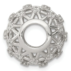 Sterling Silver CZ Slide Pendant