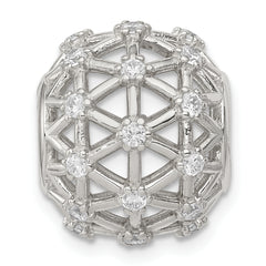 Sterling Silver CZ Slide Pendant