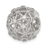 Sterling Silver CZ Slide Pendant