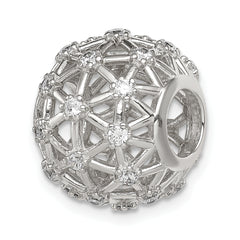 Sterling Silver CZ Slide Pendant