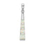 Sterling Silver Rhodium-plated White Created Opal Bar Pendant
