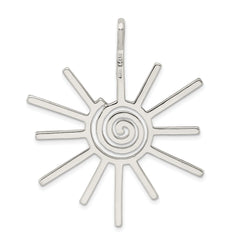 Sterling Silver Fancy Sun Pendant
