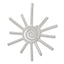 Sterling Silver Fancy Sun Pendant
