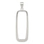 Rectangle Pendant in Sterling Silver, 61mm - Sophia Jewelers