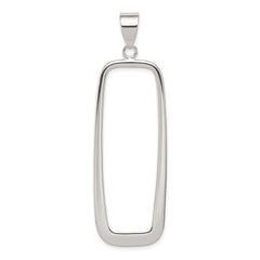 Sterling Silver Rectangle Pendant