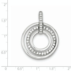 Sterling Silver CZ Fancy Pendant