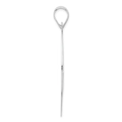 Sterling Silver Polished Cut-Out Hearts Circle Pendant