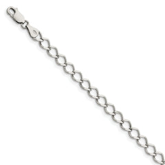 Sterling Silver 5.75mm Fancy Curb Chain