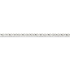 Sterling Silver 925 Curb Chain Necklace, 2.8mm, Elegant 16-Inch