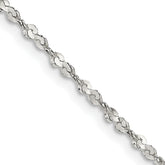 Sterling Silver 1.8mm Twisted Serpentine Chain