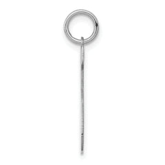 Sterling Silver/Rhodium-plated Polished Number 5 Charm