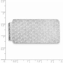 Sterling Silver Rhodium-plated Money Clip