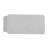 Sterling Silver 925 Rhodium-Plated Men's Money Clip with Polished Finish