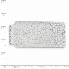 Sterling Silver Rhodium-plated Money Clip