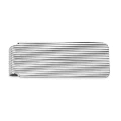 Sophia Jewelers Men's Sterling Silver 925 Rhodium-Plated Polished Money Clip
