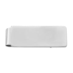 Sophia Jewelers Sterling Silver Rhodium-Plated Men's Engravable Money Clip
