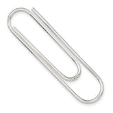 Sophia Jewelers Sterling Silver Polished Rhodium-Plated Men's Money Clip