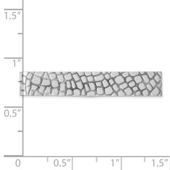 Sterling Silver 925 Tie Bar with Rhodium Polish for Men