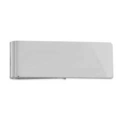 Sophia Jewelers Sterling Silver Rhodium-Plated Men's Engravable Money Clip
