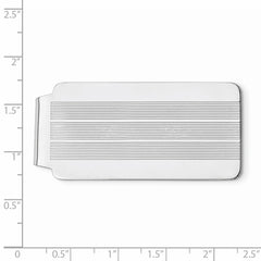 Sterling Silver Rhodium-plated Money Clip