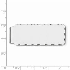 Sterling Silver Rhodium-plated Money Clip
