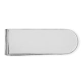 Men's Sterling Silver Rhodium Plated Money Clip with Polished Finish