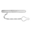 Sterling Silver Rhodium Plated Tie Clip